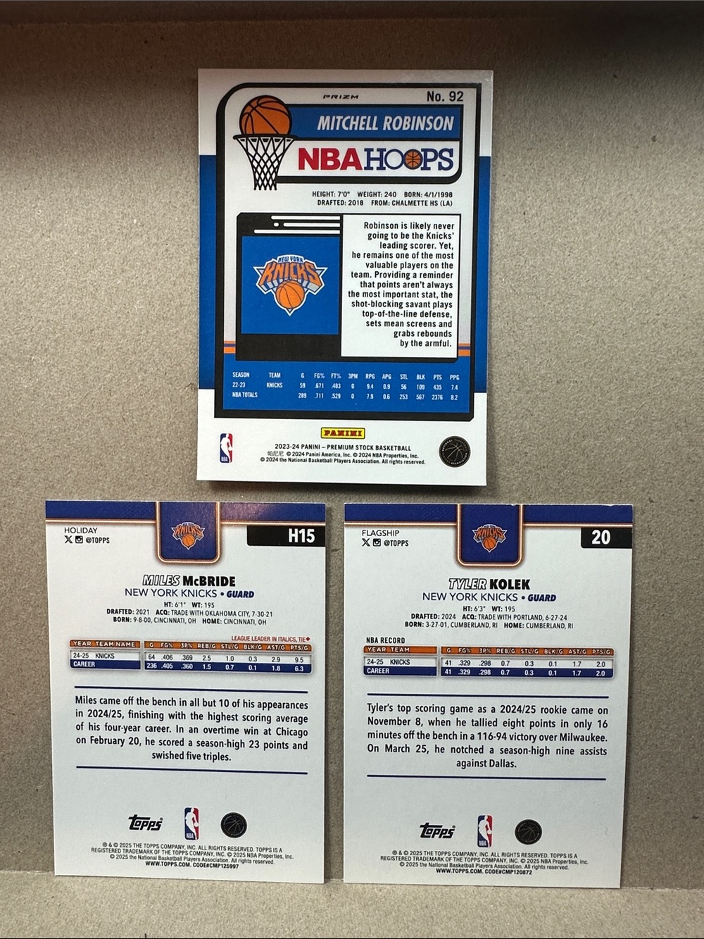 NY Knicks champions lot of 15 Jalen Brunson/Anunoby, KAT, Hart, Bridges, McBride - Picture 11 of 11